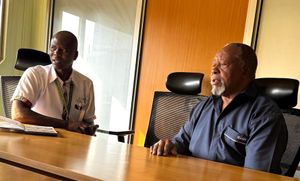 Prof. Philliph Mutisya of Diaspora University meets KCB Bankers in Nairobi